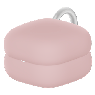 LinkBuds Fit-laddningsfodral med rosa skyddsfodral.