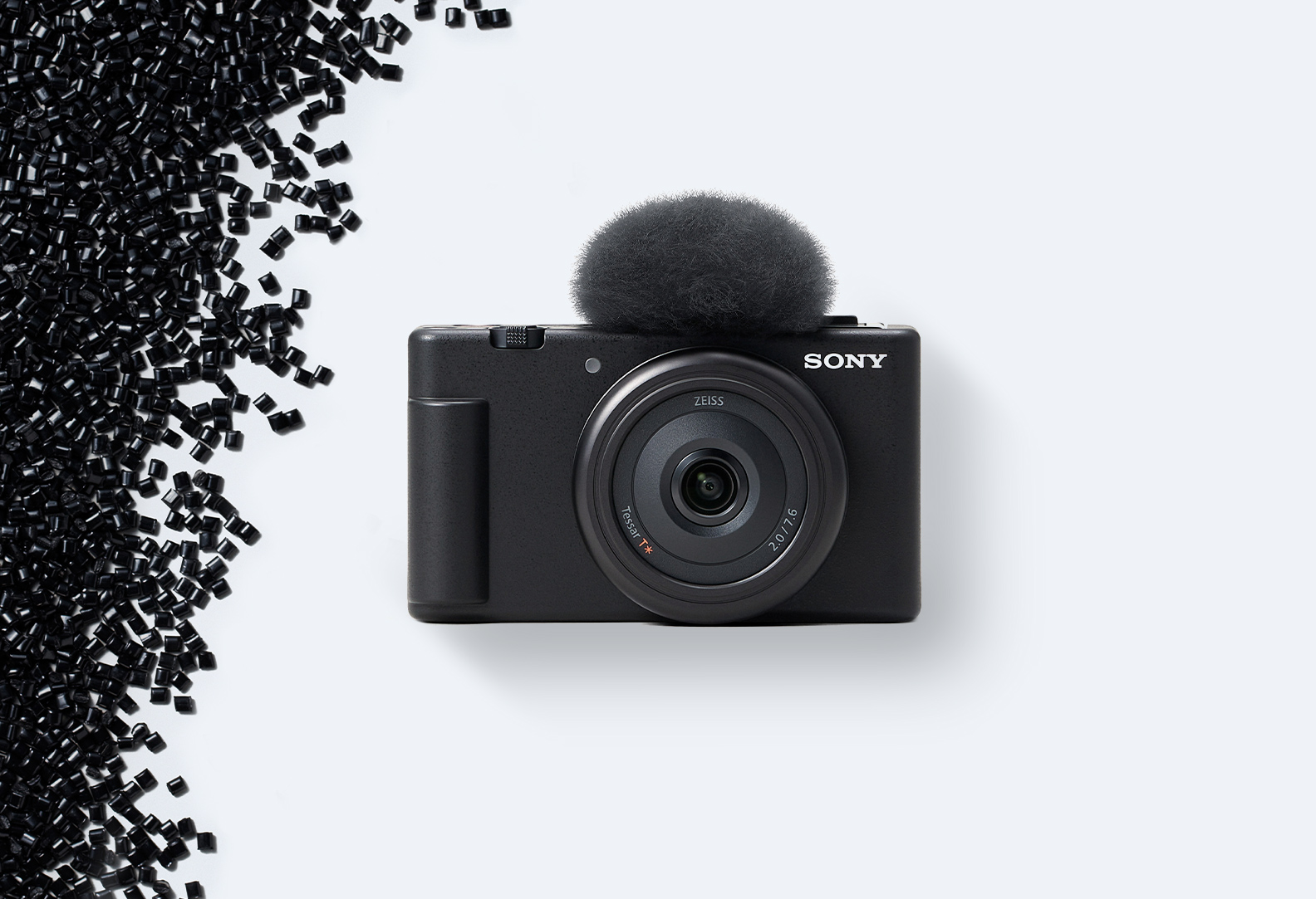 Bild på återvunnen SORPLAS-plast med ZV-1F